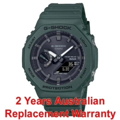 Casio G-Shock CasiOak GA-B2100-3A Green Bluetooth Solar Men's Watch 2Y Warranty - image 1 of 4