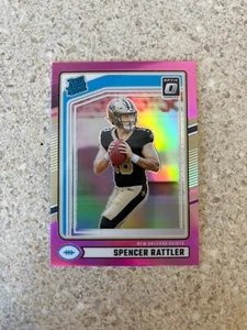 2024 Panini Donruss - Spencer Rattler Rated Rookie Optic Preview Pink Prizm #359 - Picture 1 of 2