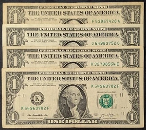 Lote de (4) 2013 $1 serie elegante, escalera mixta dispersa completa, 2 a 9 - Imagen 1 de 9