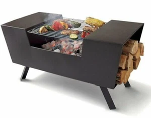 Feuertisch Feuerstelle BBQ Grilltisch Grillrost Garten Terrasse - Bild 1 von 2