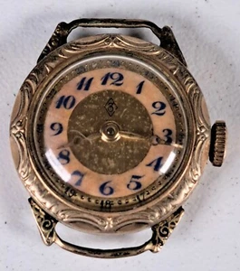 Vergoldete Damenarmbanduhr, Zentra, 1. Hälfte - Mitte 20. Jh., DEFEKT, #BA242 - Picture 1 of 5