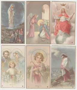 1940-50s Lot Holy Prayer Card Jesus Mary Guardian Angel Devotional Religious USA - Picture 1 of 2