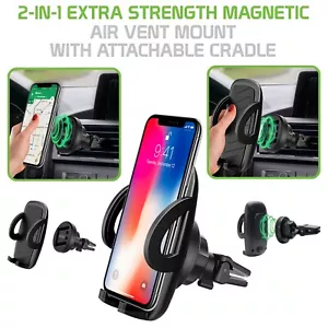 Cellet 2-In-1 Detachable Magnetic Cradle Car Air Vent Cell Phone Holder Mount - Picture 1 of 11