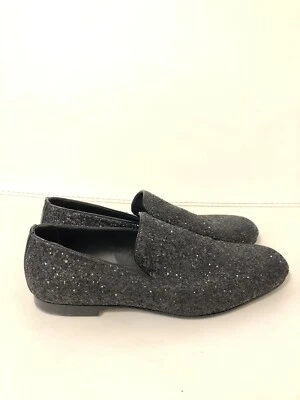 JIMMY CHOO Zapatillas De Tela Con Brillo Negro Sloane 43.5 US Talla 10 $595 - Imagen 1 de 4