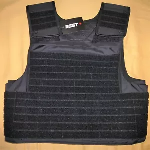 taktische Westenhülle Typ : P9TH ( Mollesystem) Fa.:BSST schwarz Gr.: S - Bild 1 von 5