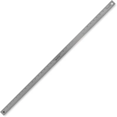 ACME UNITED CORPORATION Westcott 10414 Stainless Steel Metal Ruler with Non-Slip Cork Base, 6 in