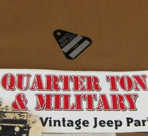 Military Work Order tag MWO Fits Willys M38 M38A1 M151 M37 M714 jeep (P98) - Picture 1 of 3