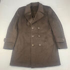 Vintage Double Breasted Wool Coat, Xl
