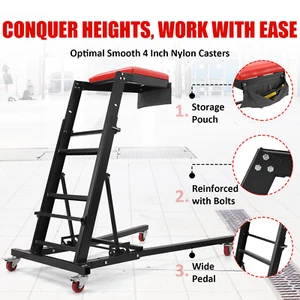 Foldable Creeper Garage Mechanic Ladder 400LBS Topside Automotive Engine Creeper - Picture 1 of 9