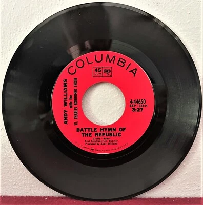 Andy Williams & St. Charles Borromeo Choir ‎– Battle Hymn of the Republic:  NM- - Image 1 of 4
