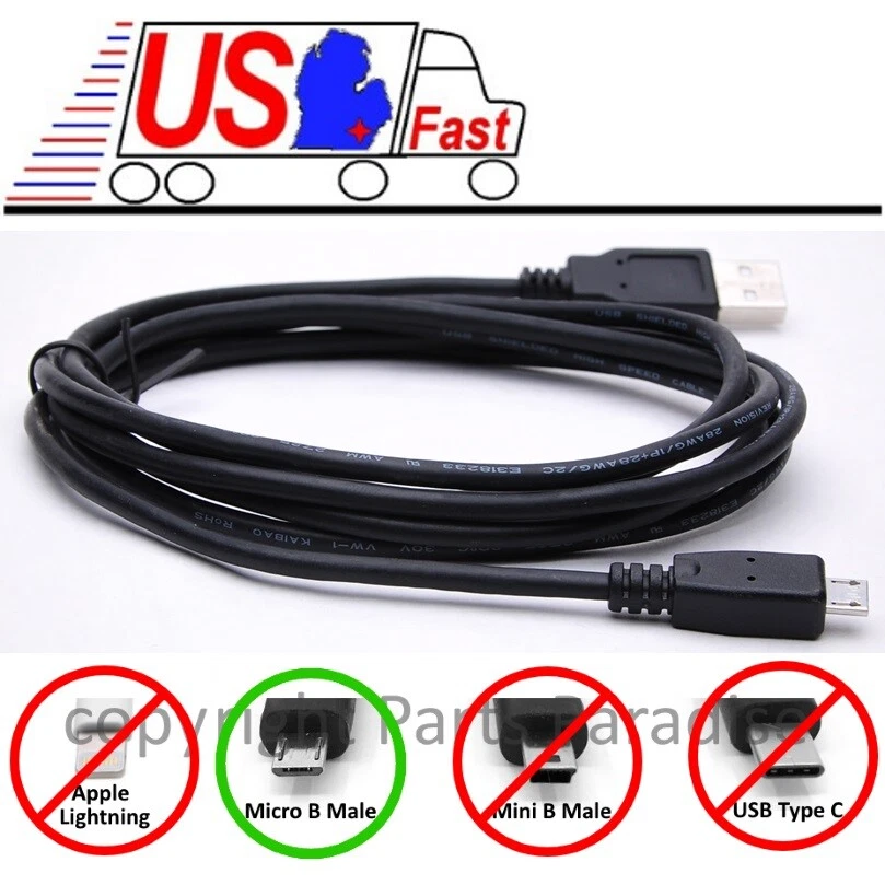 6ft USB Micro 5pin Digital Camera/Phone/Charger/Sync/Data/Device Cable/Cord/Wire - Image 1 of 1