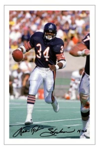 WALTER PAYTON Autógrafo Firmado FOTO Fanático Firma Regalo Estampado CHICAGO OSOS NFL - Imagen 1 de 1