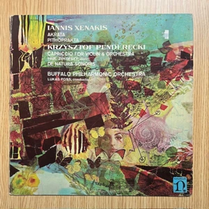 Xenakis Penderecki Akrata Pithoprakta LP Nonesuch H-71201 1968 Modern Classical - Imagen 1 de 3