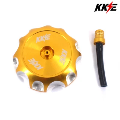 Fuel Gas Cap Tank Cover Fit SUZUKI RMZ250 DRZ125 DRZ400 DRZ400E LTR450 400 Gold - Image 1 of 4