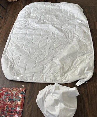 Sleep Number Select Comfort Full Top Sheet Cover Nanotex W/ Mattress Protector - Image 1 of 4