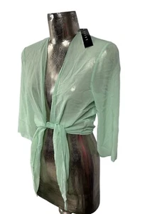 FOSBY Shrug Cardigan Size XL 18 Aqua Foam Green Womens Top NEW EU46 RRP £29 - Picture 1 of 12