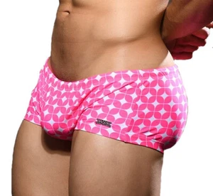 Andrew Christian Pink Mens Skimpy Viceroy Trunk Large Stylish Limited Classic - Picture 1 of 7