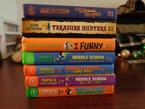 (7) Hardcover James Patterson Books Middle School Treasure Hunters - Picture 1 of 10