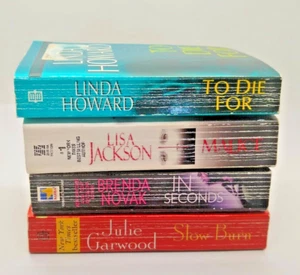 Romantic Susp Book Lot {Slow Burn; In Seconds; Malice; To Die For} - Picture 1 of 3