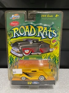 Jada Toys Road Rats '32 Ford 1/64 Yellow Hot Rod 3-window Coupe "Mr Big" - Foto 1 di 6
