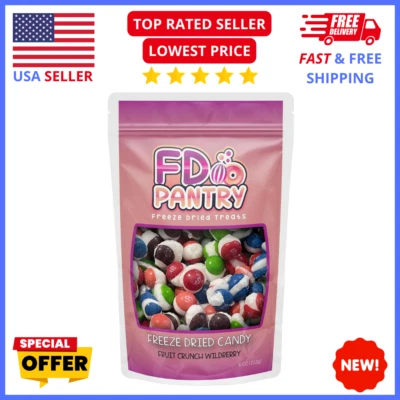 Mezcla de bayas silvestres liofilizadas - Snack crujiente vegano de frutas chips para niños y adultos Foto 1 de 4