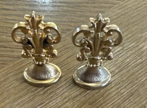 2- Timbri Vintage Tono Oro Simbolo Amore e Pace Sigillo Cera Buone Condizioni - Foto 1 di 5