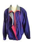 Vintage 90S Cabin Creek Womens Large Nylon Ski Jacket Full Zip Purple Pink Gray