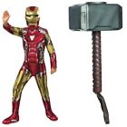 Rubie's Official Avengers Endgame Iron Man, Classic Child Costume M + Thor Hamme