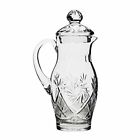 Neman Glassworks, 35-Oz Vintage Russian Crystal Pitcher / Carafe, Old-fashioned