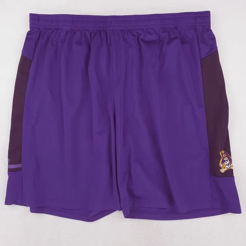 Adidas ECU East Carolina Pirates Shorts Mens Sz 3XL Purple Gym Athletic Shorts Cover