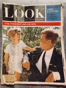 Look Magazine 3. Dezember 1963 JFK und JFK jr auf Frontablage - Bild 1 von 4