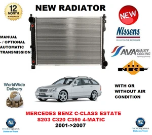 FOR MERCEDES BENZ C CLASS ESTATE S203 C320 C350 4 MATIC 2001->2007 NEW RADIATOR - Picture 1 of 1