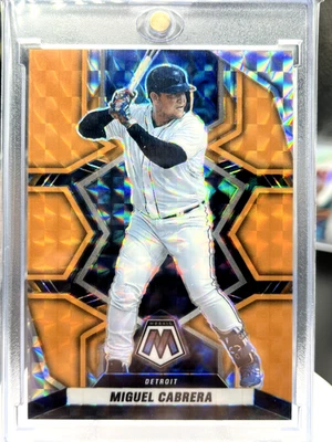Miguel Cabrera 2022 Panini Mosaic #183 Naranja Mosaico Fluorescente Prizm/25 Foto 1 de 4