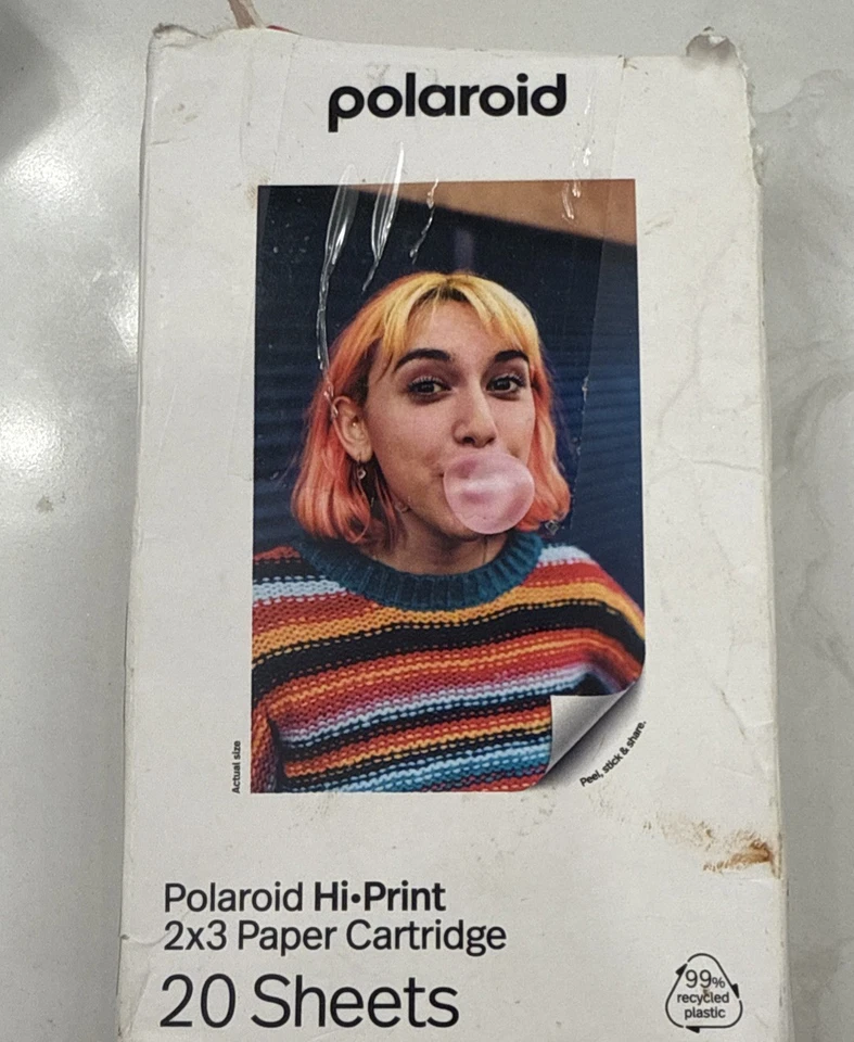 Polaroid 2x3 Sticky Backed Paper Cartridge for Hi Print Photo Printer 20 Sheets - Image 1 of 1