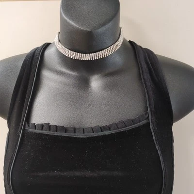 Thalia Sodi Silver-Tone Rhinestone Choker Necklace - Image 1 of 4