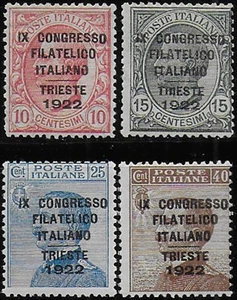 Merry Christmas - 1922 Italia Congresso Filatelico 4v. MNH Sassone n. 123/26 - Foto 1 di 1