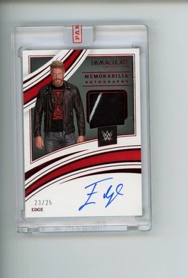2022 Immaculate WWE Edge #MA-EDG Red Memorabilia Relic Auto 23/25 READ - Image 1 of 4