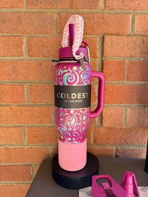  Collectible SALE 2Day  Rare Coldest 46oz Limitless ROSE SPIRAL Leak proof  - Image 1 of 4