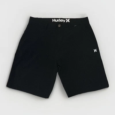 Pantalones cortos chinos de golf Hurley para hombre talla 32 negros de poliéster con cinturón Foto 1 de 4