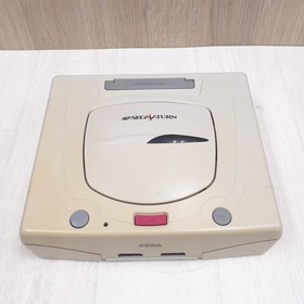 JUNK Sega Saturn Console Japan White broken for parts * Does not read discs *