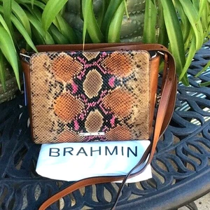 Bolso de hombro bandolera Brahmin. Mermelada Tangelo. Nuevo con etiquetas - Imagen 1 de 1