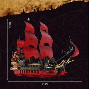 DIY Modelle Bausteine Set für Piraten Königin Rache Schiff MOC Steine Spielzeug - Bild 1 von 6