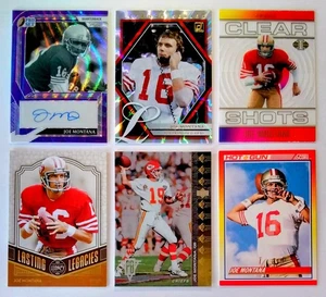 AUTO SSP/25 * HOF LEGEND 🔥 JOE MONTANA * Exclusive Parallels & Inserts * LOT×6 - Picture 1 of 15