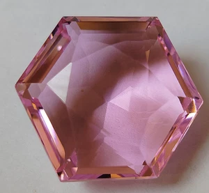 AAA+ Large Pink Kunzite Hexagon Cut 102.60 Ct. Loose Gemstone Gift for Women/Her - Picture 1 of 6