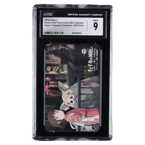 Tarjetas telefónicas Studio Ghibli 2001 japonesas #0701G-6A Chihiro Ogino CGC 9 - Imagen 1 de 3
