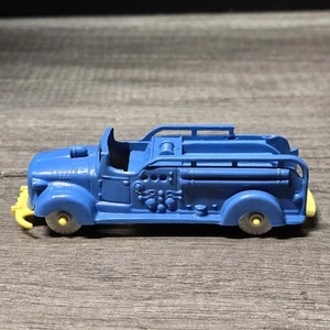 Vintage 1950's Banner Plastic Blue Firetruck - Picture 1 of 18