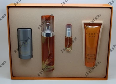 Perry Ellis Man 4pc Set EDT 3.4oz Spray, Deodorant, 0.25oz Spray & After Shave - Image 1 of 3
