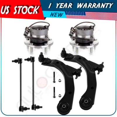 Brazos de control inferiores delanteros cojinete de cubo de rueda para Chevrolet HHR Cobalt Saturn Ion Foto 1 de 4