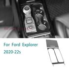 Black Titanium Central Console Gear Shift Panel Trim For Ford Explorer 2020-22S