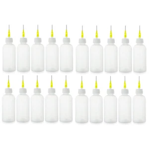 20pcs 50ml Needle Tip Bottles Set Squeeze Plastic Bottles Oil Liquid Glue Ink US - Picture 1 of 10